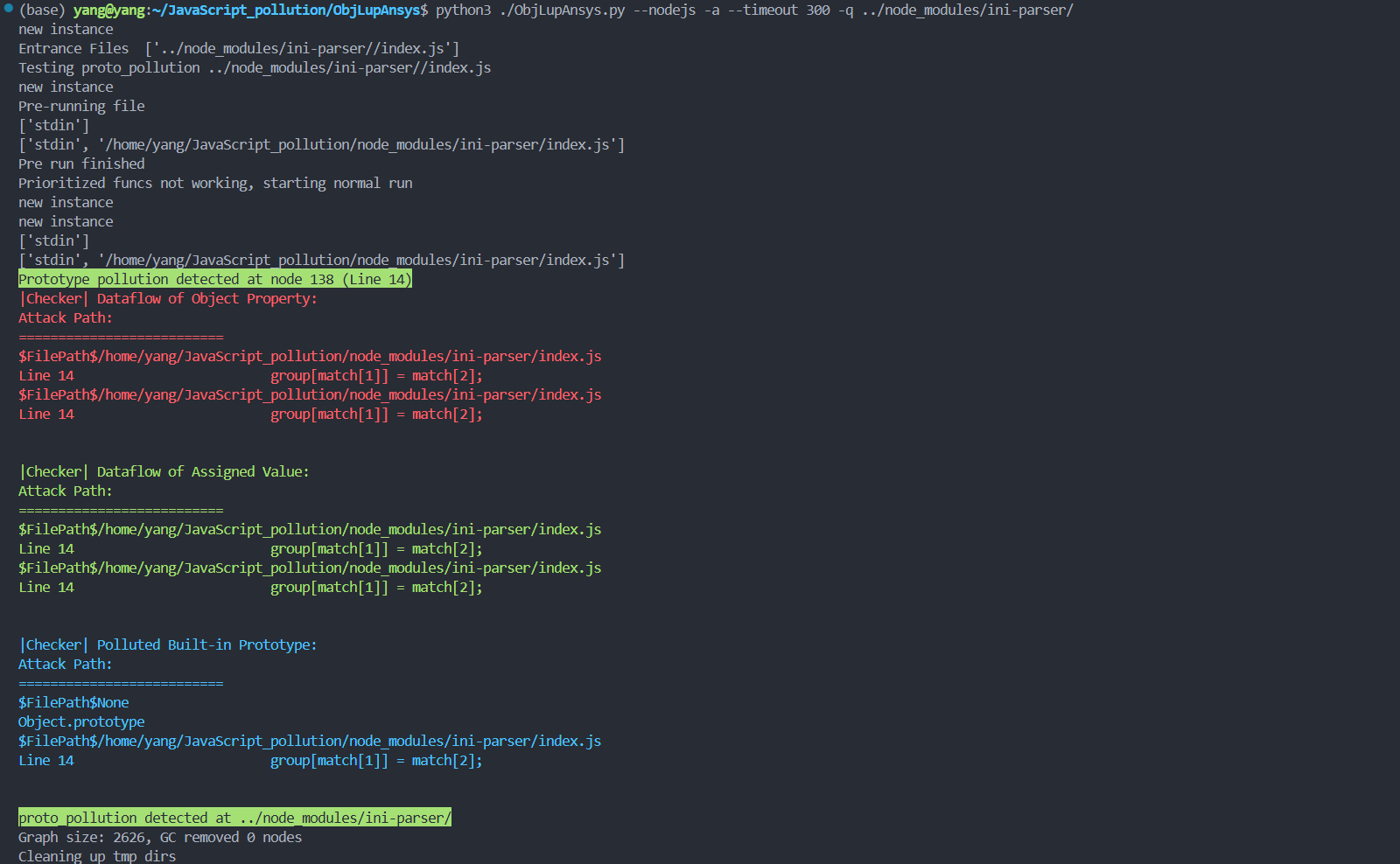 ObjLupAnsys检测结果